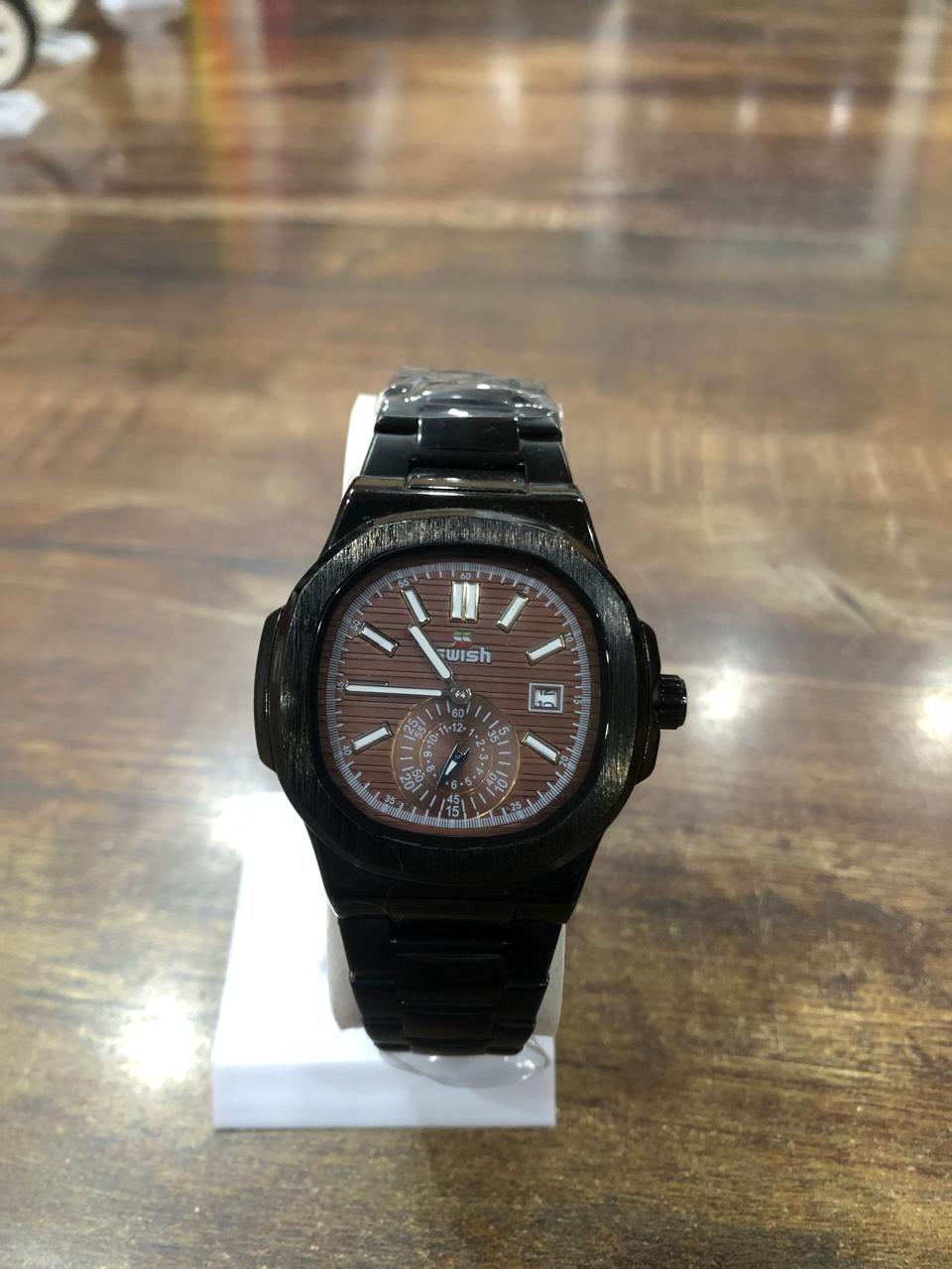 Black With Gold Dial