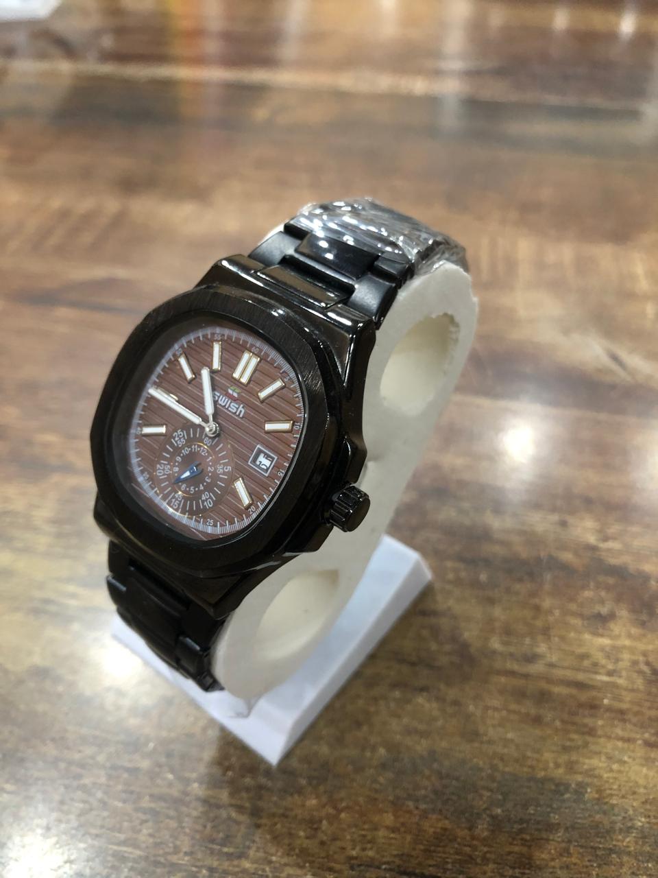 Black With Gold Dial